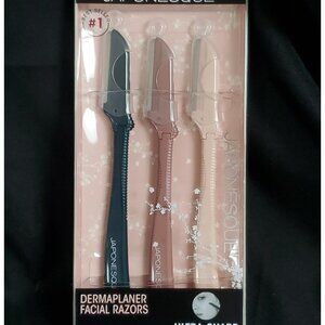 JAPONESQUE Dermaplaner Facial Razors for Exfoliation & Fine Hair Removal 3 Count
